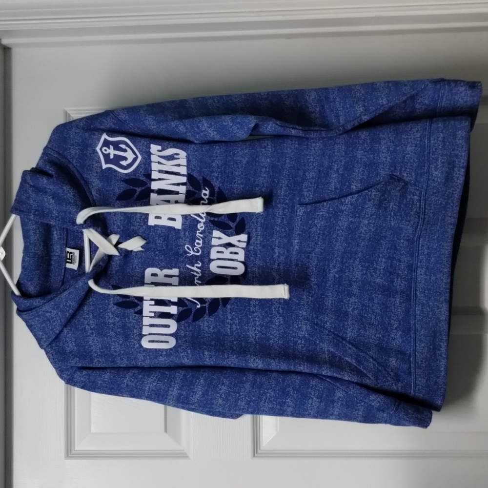 Lone Rock sweatshirt hoodie women size medium blue outer banks